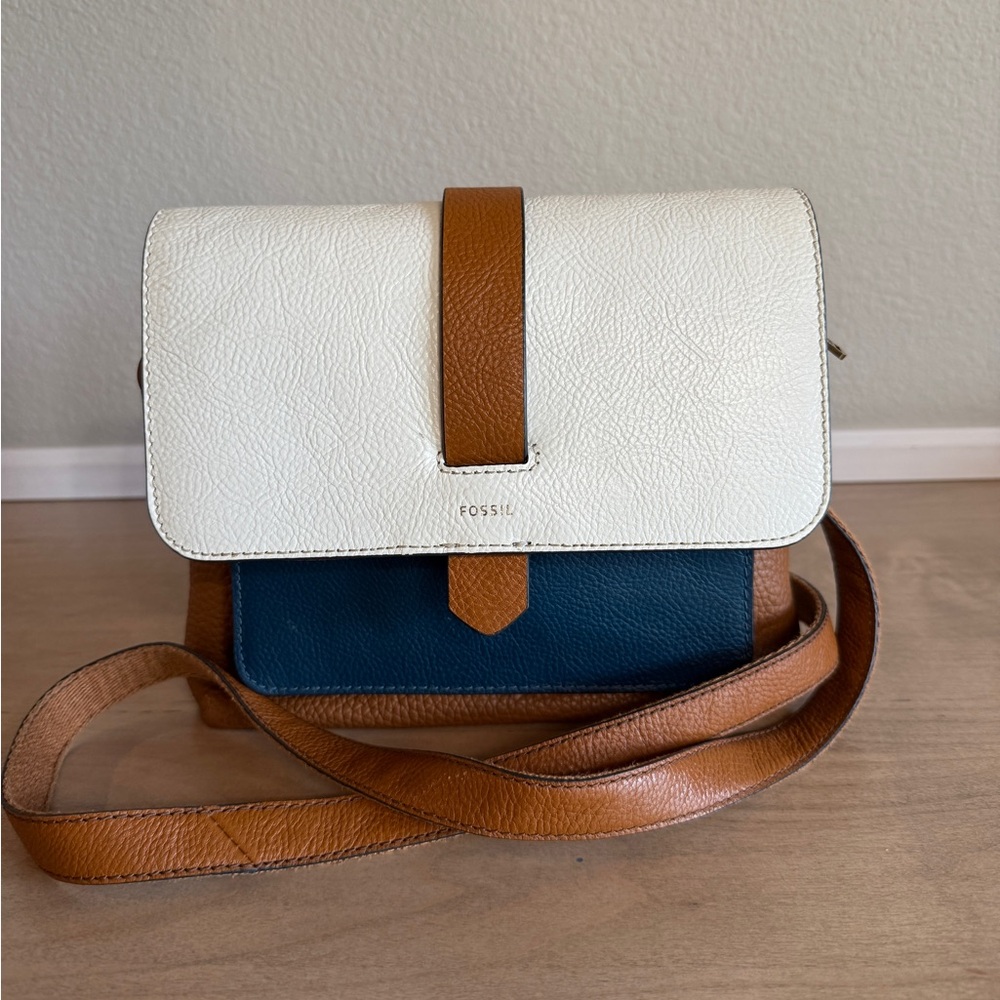 Fossil Leather Crossbody Bag